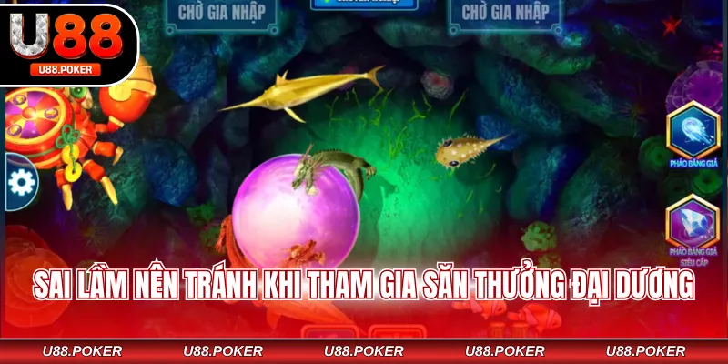 Sai lầm nên tránh khi tham gia săn thưởng đại dương